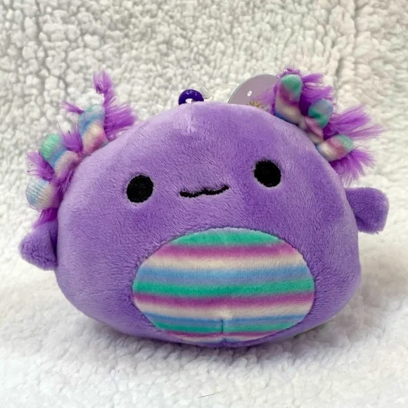 Squishmallows Monica Axolotl Clip 3.5”