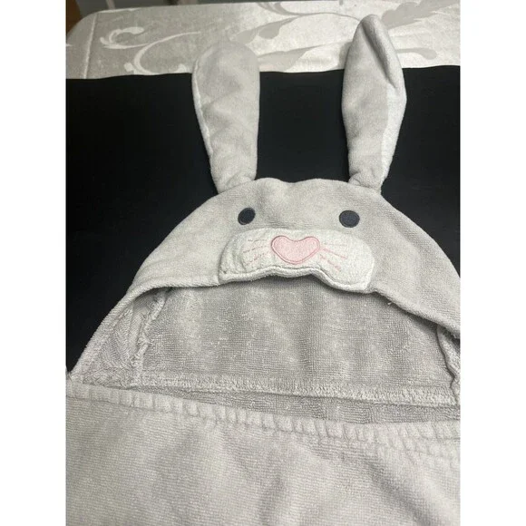 Pottery Barn Kids Bunny Rabbit Ears Hooded Gray Bath Pool Beach Towel