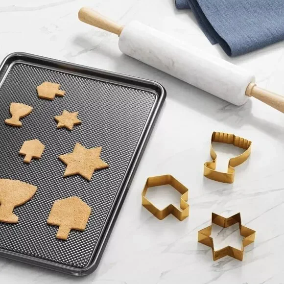 5 SETS NEW 6pc Target Cookie Cutter Set Dreidel Hanukah Menorah Stainless Steel…