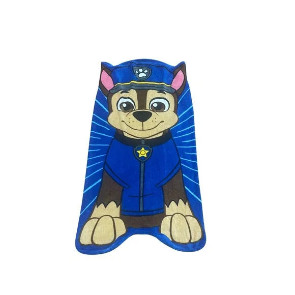 Rare Nickelodeon Paw Patrol Chase Character Plush Cuddle‎ Up Slumber Blanket