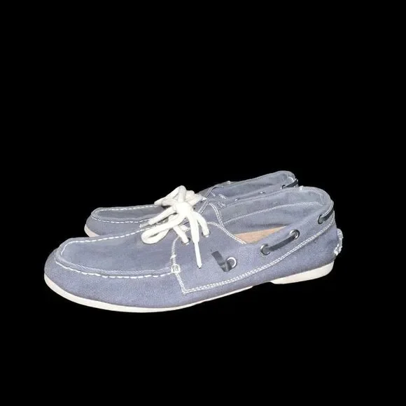 Madden by Steve Madden M-Glide Boat Shoes‎ Men's 8.5 Blue Canvas
