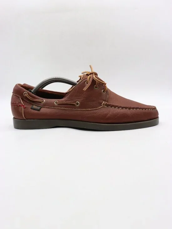 Allen Edmonds Center Fielder Shoes Mens Size 12 D Brown Leather Boat Deck Casual