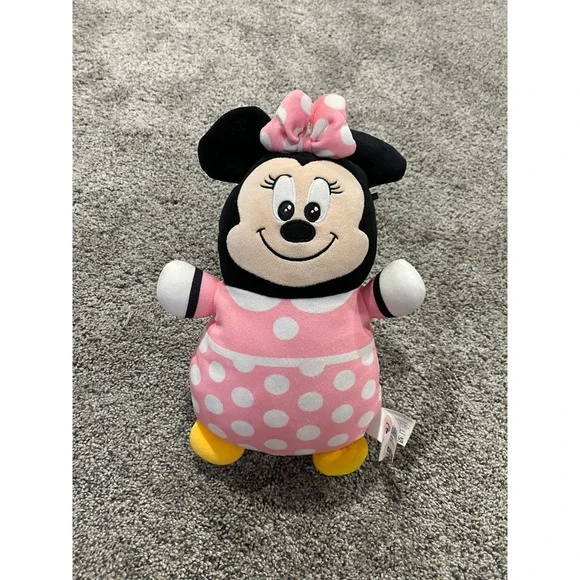 Disney Minnie Mouse HugMees Squishmallows Pink Polka Dot Plush Toy 10 Inch