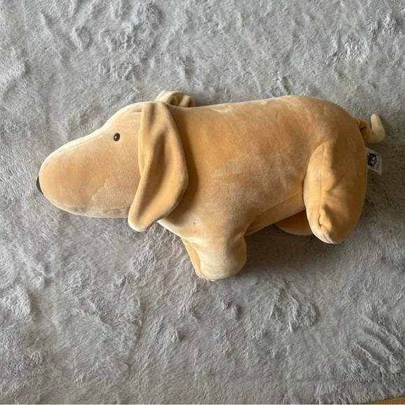 Jellycat  medium mellow mallowDog Pillow Toy - Soft Tan Dachshund Stuffed Animal