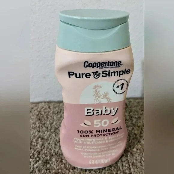 Coppertone‎ Pure & Simple BABY SPF 50 Nourishing Sunscreen Lotion Exp: 12/2024