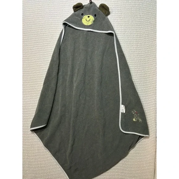 Baby‎ Boss Hooded Bath Towel Kids OS Grey Bear