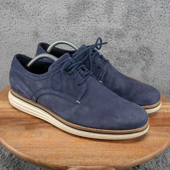 Cole Haan OriginalGrand Cloudfeel Nubuck Casual Oxfords C33811 Navy Men's 10 M