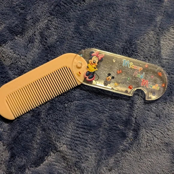 🦋 Disney Minnie Mouse Kids Comb - Pink and Clear