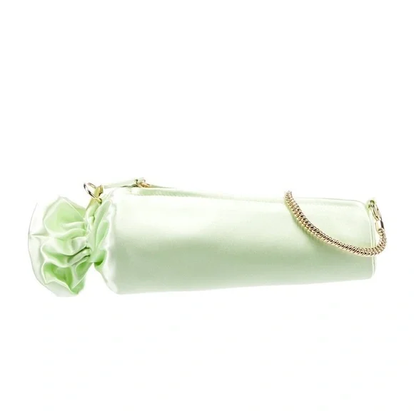 NEW Edie Parker Satin Shoulder Bag