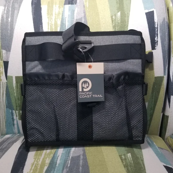 Pacific Coast Trail Portable Condiment Bag Small Car Trunk Storage Case In Gray