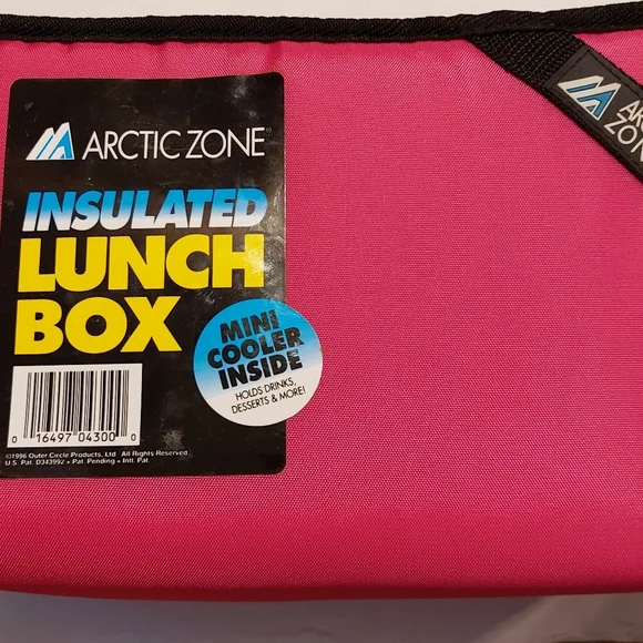Artic Zone Insulated Lunch Box With Mini Cooler Inside Pink NEW