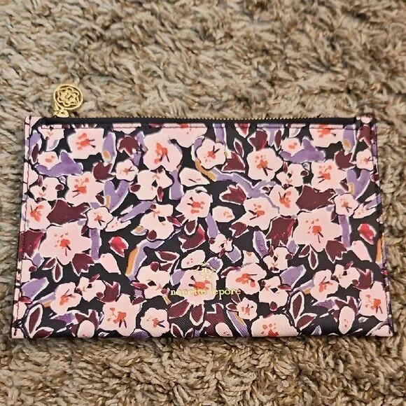 Nanette Lepore Plum Blossom Zipper Pouch