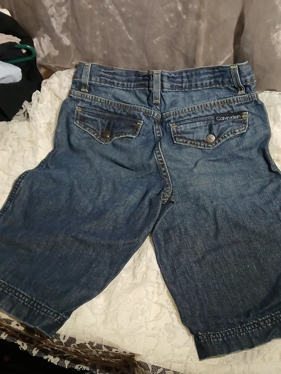 Calvin Klein Blue Denim Bermudas