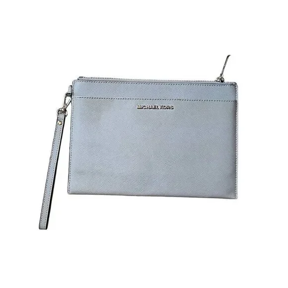 Micheal Kors Flat Wristlet Bag Grey-ish