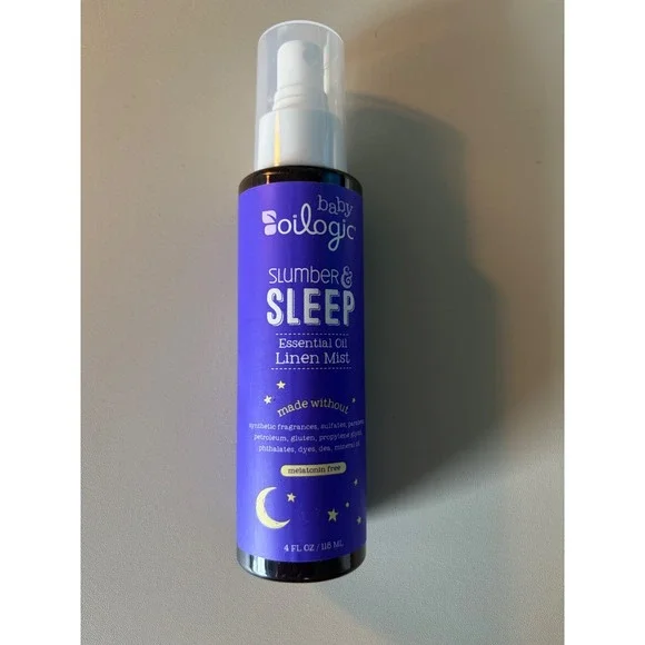 Oilogic Baby Slumber & Sleep Essential Oil Linen Mist Lavender Chamomile 4oz