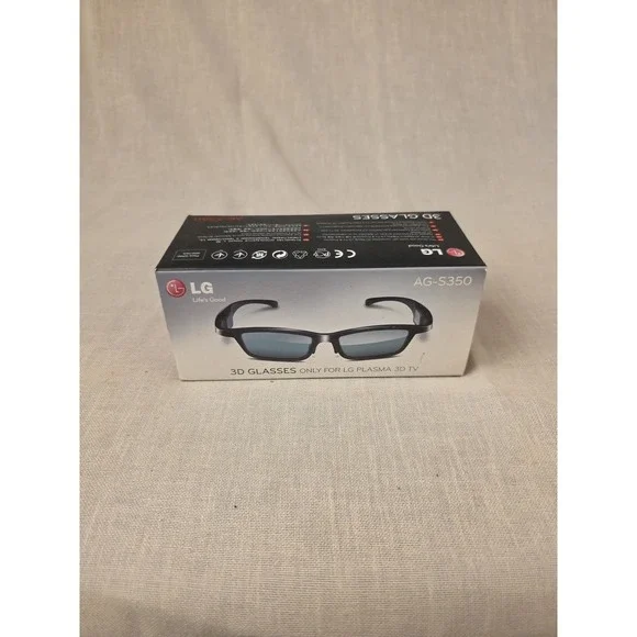 New/Open Box LG 3D Glasses AG S350 for LG Plasma 3D TV