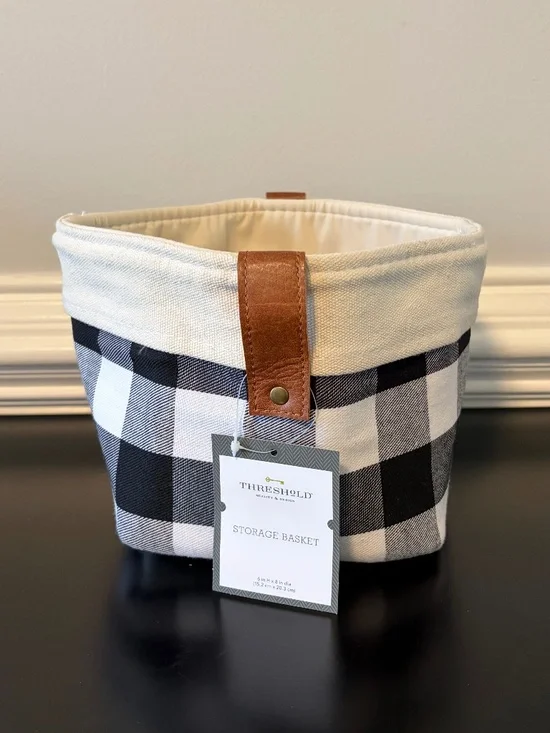 5 for $20: Target plaid storage basket