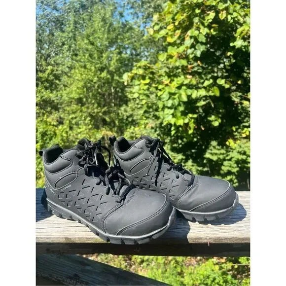 Reebok Men's Sublite Cushion Work Athletic Mid-Cut Composite Toe Shoes Sz 8 Blac