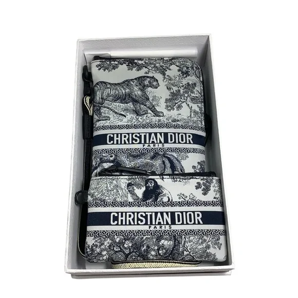 Christian Dior Paris Multifunctional Travel Pouch Set Toile de Joie