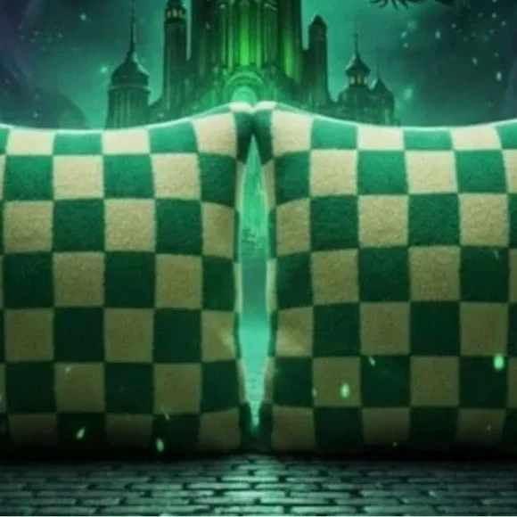 Set of 2 Wicked Elphaba Check Mate Pillows - Target Exclusive