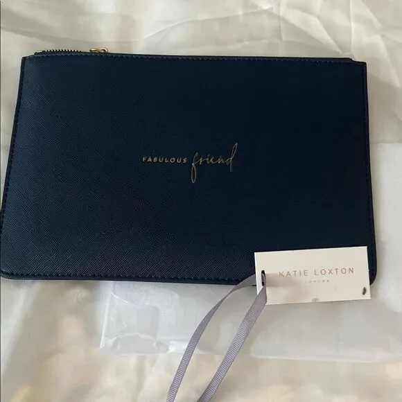 Katie Loxton Perfect Pouch - Navy - Fabulous Friend - NWT