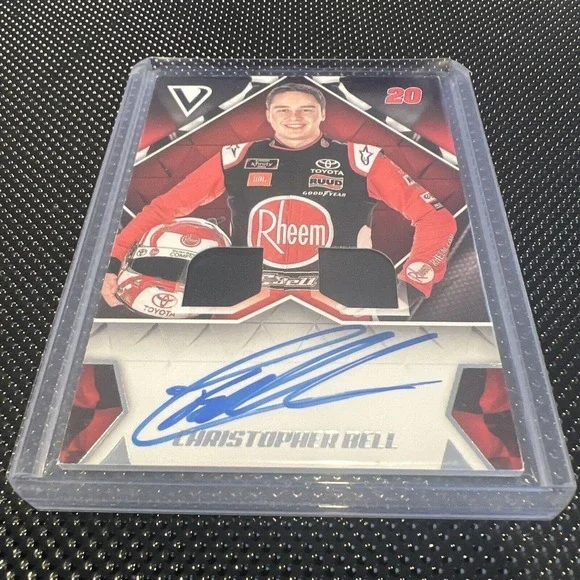 2018 Panini Victory Lane Dss-be Christopher Bell Autographed Card Nascar