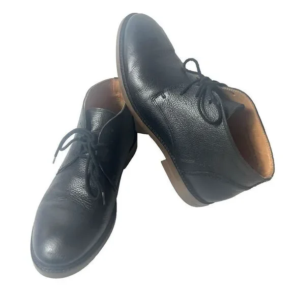 Sebago Black Leather Bryant Chukka Boots Men’s 11 M Lace Up Comfort Casual Shoes