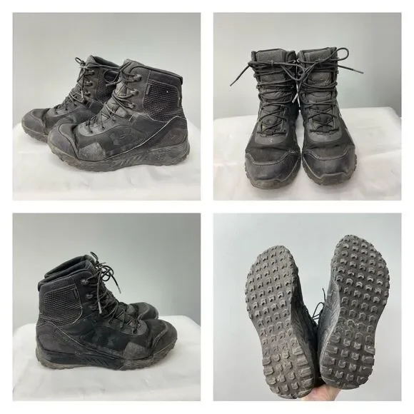Under Armour‎ Valsetz Rts black tactical boots men's 11.5 waterproof 3022138