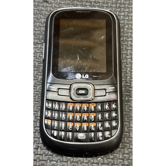 LG AN200 Saber Vintage Gray QWERTY Keyboard Phone for Collectors