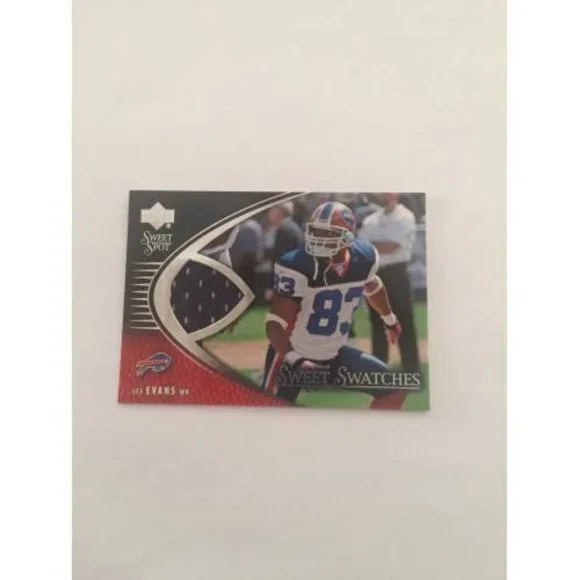 2004 Upper Deck Sweet Spot Swatches Lee Evans Buffalo Bills #SW-LE (018)