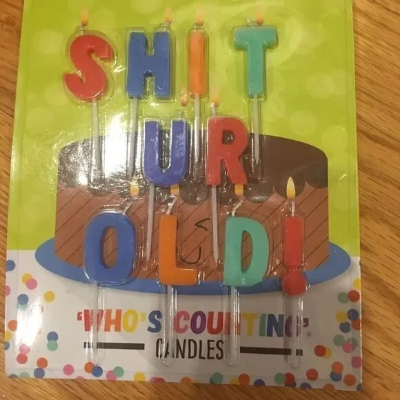 Old over the hill Funny birthday candles