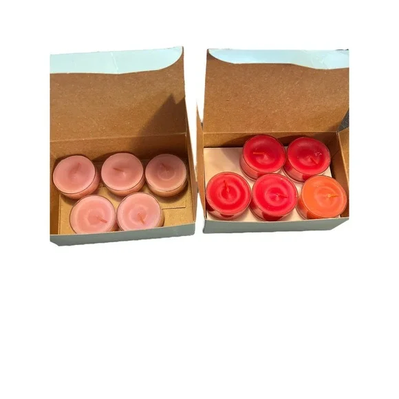 PartyLite Cinnamon Sticks & Spiced Plum‎ Tealight Candles Lot of 16