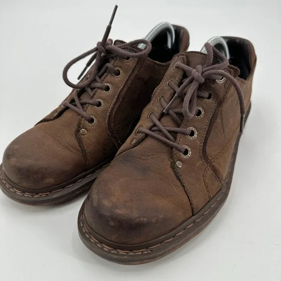Doc Dr Martens Mens Brown Leather Oxford‎ Lace Up Casual Shoes Sz 10 Unisex