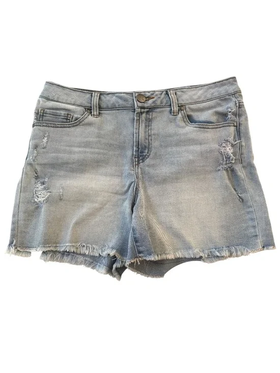 1822 Denim Hi-Rise Distressed Denim Shorts Size 10