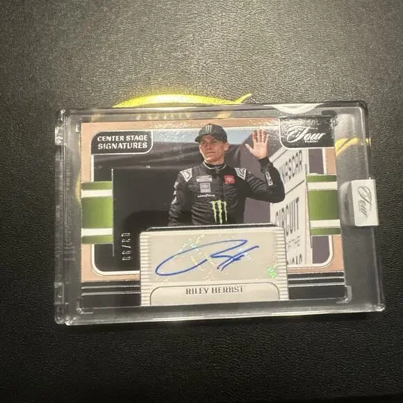 2025 Panini Turn Four Racing Center Stage Auto #CSS-JGS Riley Herbst #03/99