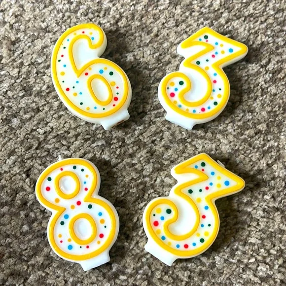 Cake number candles