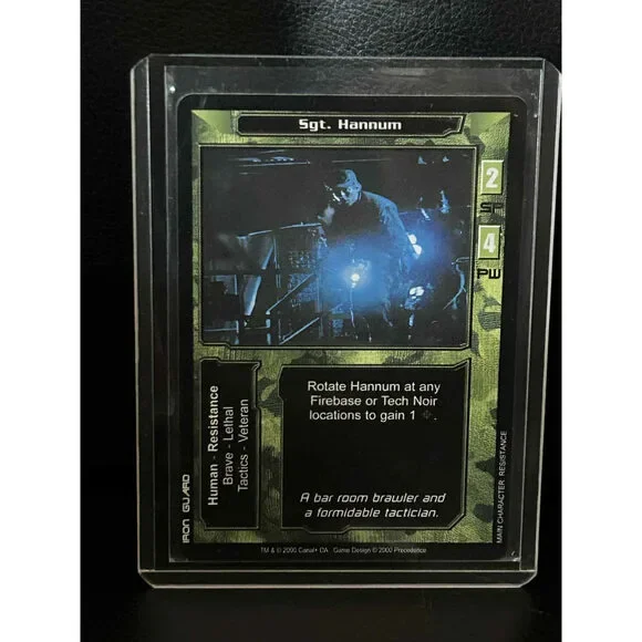 Sgt. Hannum Base Set Terminator Light Play Trading Card