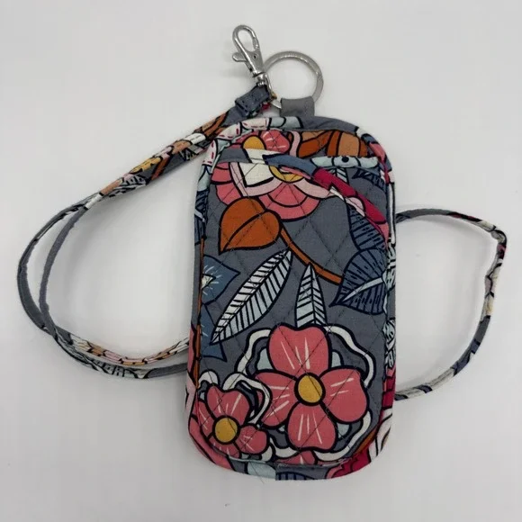Vera Bradley Double Eye Case Tropical Evening Lanyard