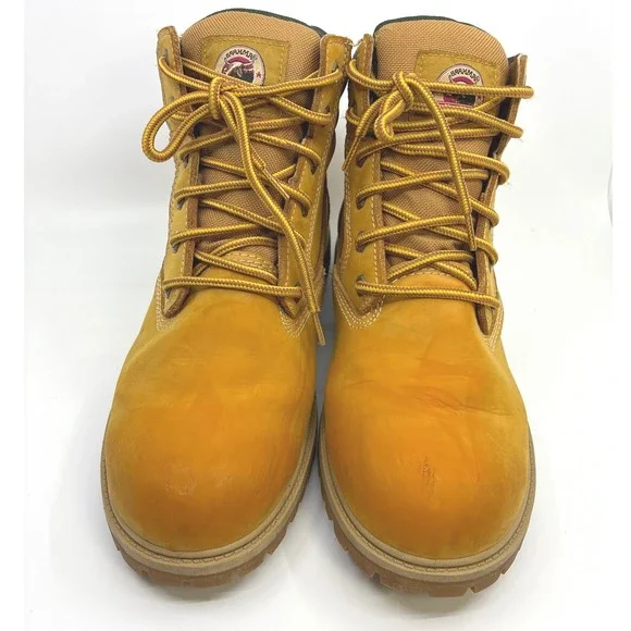Brahma tan work boots Mens 13 oil‎ resistant sole NWOT - READ