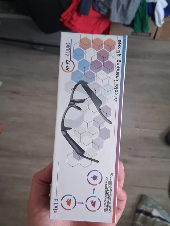six13 AI Smart Glasses | Built-in Bluetooth Audio & UV Color change Lenses [NIB]