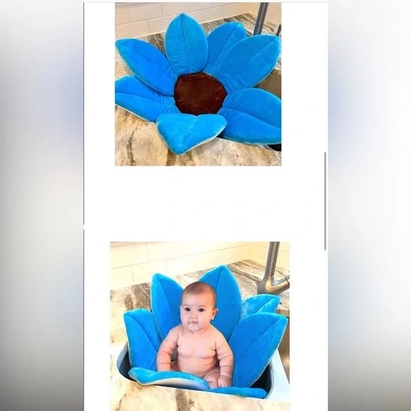 Baby bath flower for use in sink or bath
