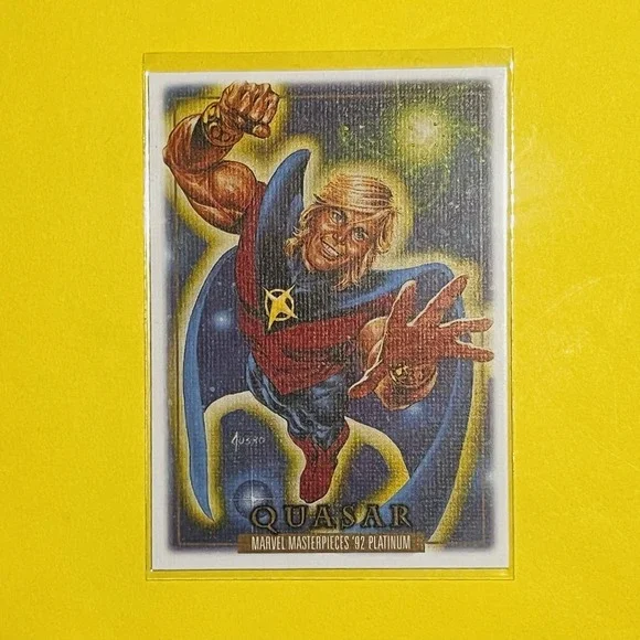 2024 Upper Deck Marvel Masterpieces '92 Platinum Quasar Canvas‎ #72 Card
