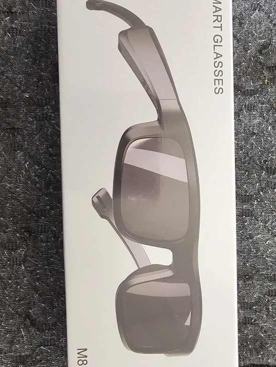 Smart Glasses M8 in Gray - Wireless Wearable Sunglasses