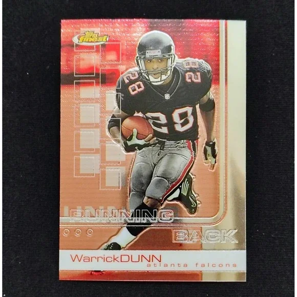 2002 TOPPS FINEST #35 WARRICK DUNN Atlanta Falcons‎  NFL FOOTBALL CARD
