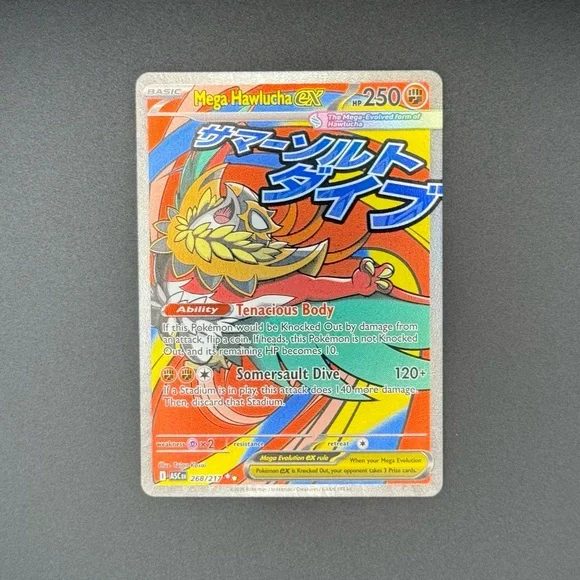 Pokemon ME: Ascended Heroes Mega Hawlucha ex 268/217 Mega Attack Rare