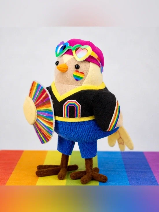 Target Featherly Friends PRIDE Festival Bird with Rainbow Fan