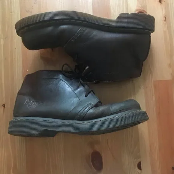 Dr Martens brown leather ankle boots