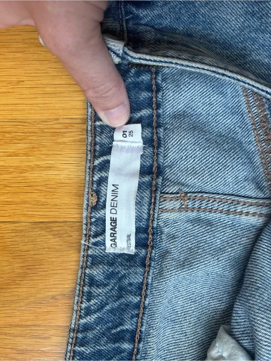 Garage Light Blue Denim Jean Shorts