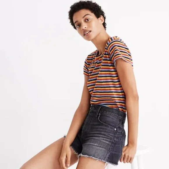 Madewell Relaxed Denim Shorts Calverley Wash