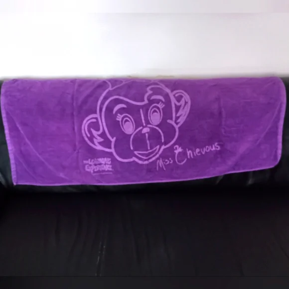 3/$10 🌟 Purple Miss Chievous Monkey Towel The Learning Experience Daycare